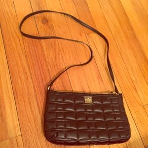 Black Kate Spade bow quilted mini